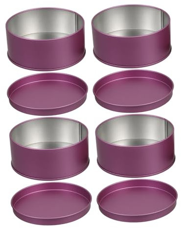 EXQUIMEUBLE 4piezas Caja De Metal Multifuncional Para Galletas Dulces Organizador Cajas Color