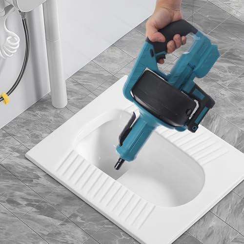 Akku-Rohrreiniger 1500 mAh 610 RPM, Rohrreinigungsgerät Rohrreiniger Reinigung Drain Clean Abflussreiniger für U-förmigen Rohrleitungen und zum Biegen von Rohrleitungen (ohne Akku & Ladegerät)