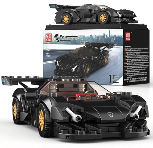 Mould King 27061 Speed Champion Technik Car Building Set, Classic Racing Car Model Kits for Display, Gift Ideas for Birthdays and Fans (355+PCS)