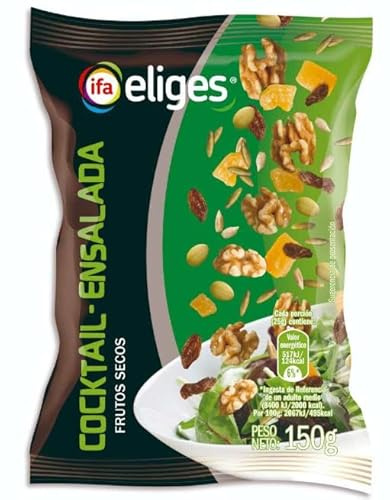 Ifa Eliges Cocktail di Frutta Secca per Insalate, Mix di Semi e Frutta Secca, 150 g, Confezione da 3