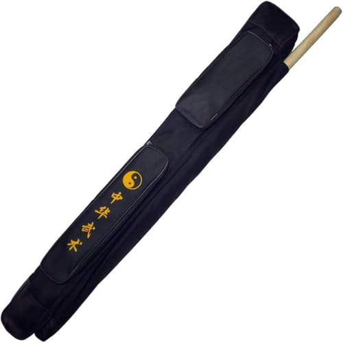 Bolsa de espada con correa de hombro ajustable, tela Oxford y funda de transporte de poliuretano para tai chi, espadas de Kung Fu, Katana y armas de artes marciales, con múltiples bolsillos