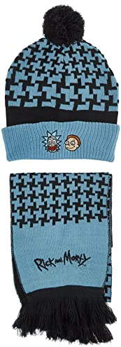 Difuzed Morty - Beanie & Scarf Giftset, BIO-GS201170RMT, Schwarz (Black Black), Einheitsgröße