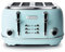 Haden Heritage Toaster - Electric Stainless-Steel Toaster, 1370-1630W, Four Slice, Turquoise