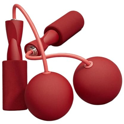 Cuerda para saltar para adultos - Cuerda para saltar con peso inalámbrico | Cuerdas para saltar de entrenamiento, cuerda para saltar sin cuerda con bola inalámbrica para entrenamiento en interiores y