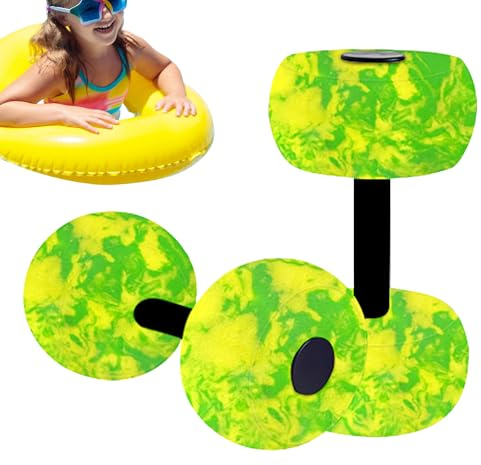 Niesel Acquagym, 2 Pezzi Manubri Acquatici per Esercizi, Attrezzo Acquatico per Recupero Anziani Donne Uomini Bambini Nuoto Allenamento Muscoli Fitness