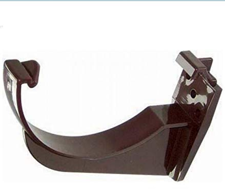 FLOPLAST 112mm Half Round Fascia Gutter Bracket - Brown - Bag of 5