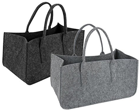 Close Up Sac en Feutre pour Bois de Chauffage - Set de 2 pièces