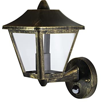 LEDVANCE LED Wand- und Deckenleuchte, Leuchte für Außenanwendungen, Sockel E27, Integrierter Tageslicht- und Bewegungssensor, Endura Classic Trad Up Sens