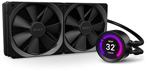 NZXT Kraken Z63 280 mm - RL-KRZ63-01 - AIO RGB CPU Liquid Cooler - Customizable LCD Display - Improved Pump - Powered by CAM V4 - RGB Connector - Aer P 140 mm Radiator Fans (2 Included)