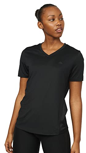 Women Workout T-Shirt, Breathable Fitness Top (Schwarz, XXL)