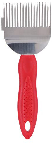 Tomotato Bienen Entdeckelungsgabel Gerader Edelstahl Zinken Kamm 18 Zinken Bienenwaben Honig Nadel Messer Schaber Imkereiausrüstung Zubehör Bienenzucht Werkzeug