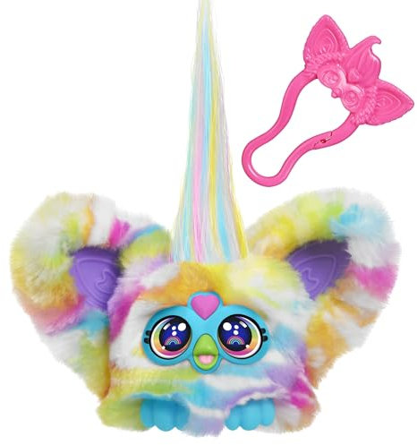 Furby Furblets Zee-Bah Zebra-Minispielzeug aus Plüsch, Regenbogen