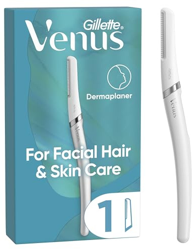 Venus Dermaplaning Blades for Face, Womens Face Razor for Facial Hair & Skin, Exfoliating Dermaplaner Tool Kit with 1 Blade Refill