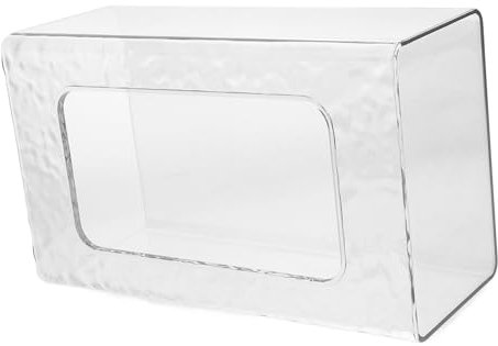 PAMINGONO Taschentuchbox Hülle Transparent Wand Und Tischhalter Feuchttuchspender Großes Fassungsvermögen Für Badezimmer Wohnzimmer Schlafzimmer