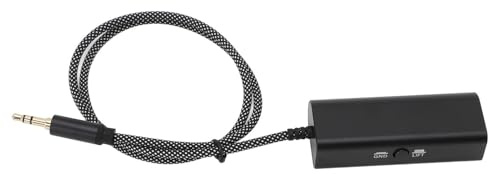 Sxhlseller AUX Sound Noise Filter, 3.5mm 23.6in AUX Sound Isolator Gold Plated Plug for Car Speaker