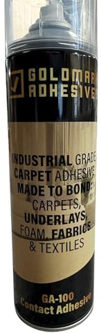 Smartdec Goldmark Industrial Contact Spray Adhesive for Carpets, Foam, Fabrics, Wood, Metal, Glass, Plastics (1)