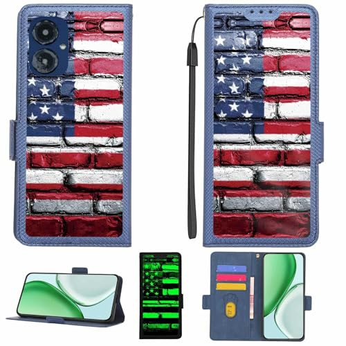 Kinetijy fodral kompatibelt med Cricket U656Ac fodral mobiltelefonfodral [Med 9H hårdhet HD skyddsfolie] [RFID-blockering][mörk ljuseffekt] LPT-GQ