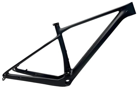 Genérico Cuadro de Bicicleta montaña Carbono T1000, enrutamiento Interno Completo, 29er, Hardtail MTB Boost, suspensión UDH 12x148mm(Black,XL 148 Matte)