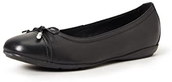 Geox Womens D Annytah Ballerina, Black, 6 UK