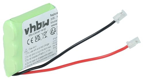 vhbw Batteria per diversi dispositivi (300mAh, 3,6V, NiMH) 3x celle tipo 2/3 AAA, 2/3 Micro