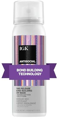 IGK Antisocial Overnight Bond-Building Dry Hair Mask Travel, 50 ml