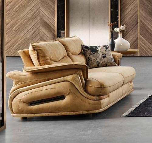 Sofa 3 Sitzer Luxus Möbel Wohnzimmer Klassischer Dreisitzer Design Italienisch