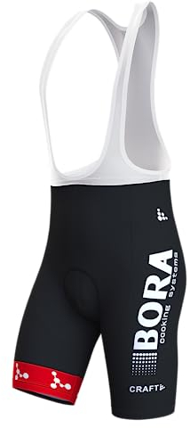 assocauicy Fahrrad TräGerhose Bib Shorts Herren,Anti-Rutsch Radlerhose Gepolstert Schnell Trocknend Atmungsaktiv Mit Taschen