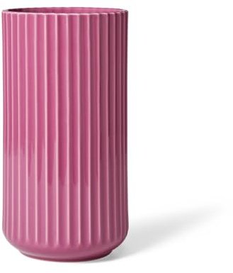 Lyngby Vase, Porzellan, Lila, 20,5x11x11