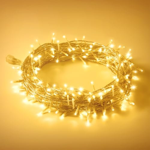 Zorela Fairy Lights Plug in, 15M 120 LED Indoor String Fairy Lights Mains Powered, Outdoor Fairy Twinkle Lights Christmas Lights 8 Modes IP44 Connectable for Bedroom, Garden, Party, Camping