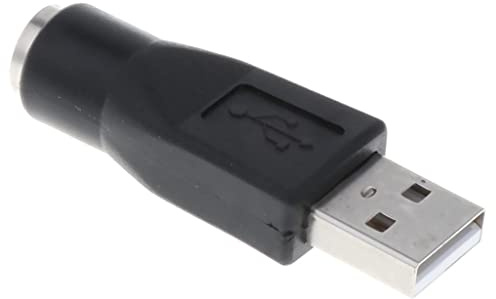 Adattatore convertitore convertitore USB maschio a PS/2 femmina, nero