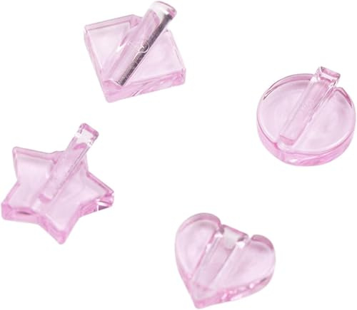 4Pcs Pink Nail Embossed Molds Metal Frame Bending Nail Tool 3D Nail Art Nail Decal Bender Templates Star Heart Nail Art Bending Equipment for Salon and Home DIY Nail Design,False Nails and Accessories