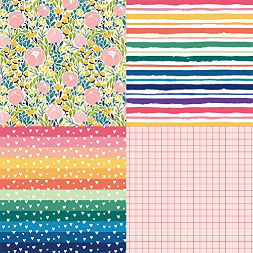 OEBUAFI Bloc de Papier cartonné pour Scrapbook, 24 Feuilles de 6 Pouces, avec Motifs de Texture Aquarelle, pour Décorations D'albums et de Magazines DIY (GREY)