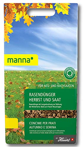 Manna Rasendünger Herbst und Saat 10 kg Herbstrasendünger Anwachshilfe Ansaat