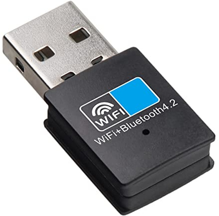 Uinfhyknd USB WiFi Bluetooth-adapter, Bluetooth 4.2 150 Mbps Wifi Dongle nätverkskort, Wifi Bluetooth-mottagarsändare