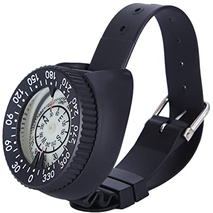 Kompass Tauchen, Professional Tauchkompass Karabiner Tragbar Handgelenk Kompass Wasserdicht Unterwasser Kompass Armband, für Tauchen Schnorchel Kajak Kanu Wandern Reisen