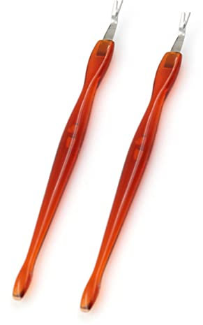 WEKADRIN Outils De Manucure 10pcs En Acier Inoxydable Pour Couper Et Cuticules Outils à Peaux Mortes Poignée Antidérapante Usage Professionnel Et Domestique Couleur Rouge