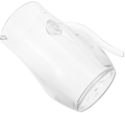 COLLBATH Caraffa per Vino in Acrilico Trasparente Decanter per Vino Dispenser con Scala per Misurazione Precisa e Bianco per Ristoranti Bar e Feste