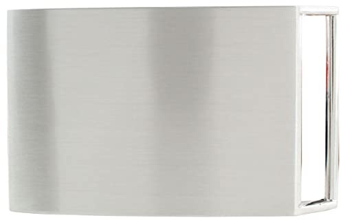 BELTINGER Gürtelschnalle aus massivem Edelstahl 40mm | Buckle Wechselschließe Gürtelschließe 4,0cm Edel-Stahl | Koppel-Schließe | Wechselgürtel bis 4cm | Silber