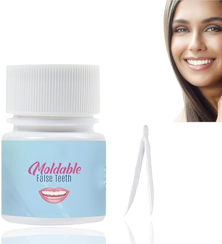 Tooth Filling Repair Kit,Temporary Tooth Filling Repair Kit,Cracked Tooth Repair Kit,Thermal Forming False Teeth,Moldable Teeth Repair,False Teeth,Dental Gl/Ue for Teeth,Tooth Repair Granules