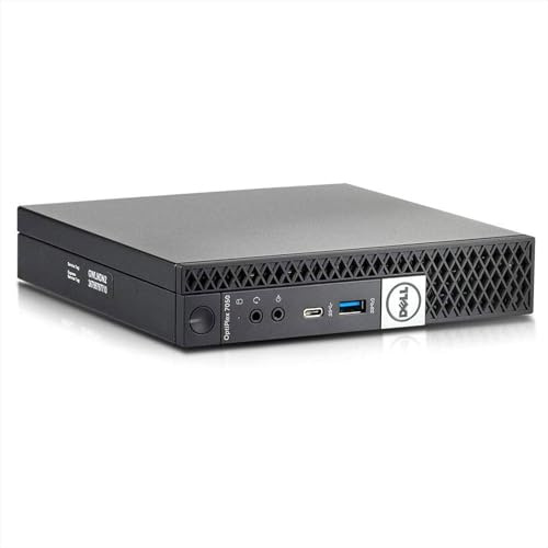 DELL Optiplex 7050 Tiny Mini Pc Computer Fisso Business Intel Core i5 6th, Ram 8 Gb, Ssd 256 Gb, Wifi Usb, Hdmi + Displayport, Windows 11 Pro + Libre Office (Ricondizionato)