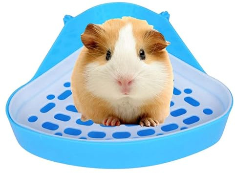 Genérico Toilette per conigli, vassoio per Bunny Corner, biancheria da angolare per orinatoio, toilette per animali domestici, adatta per conigli