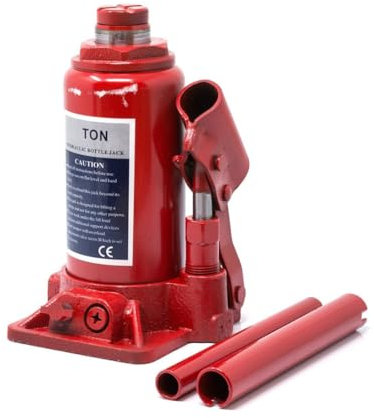 TradeShopTraesio_OX - CRIC-SOLLEVATORE CRICK IDRAULICO A BOTTIGLIA 4 T TONNELLATE MARTINETTO MANUALE