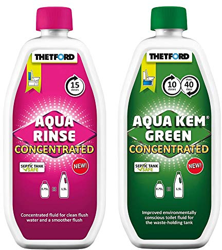 Thetford Set WC-kemi Aqua KEM Green koncentrated Aqua Rinse koncentrerad