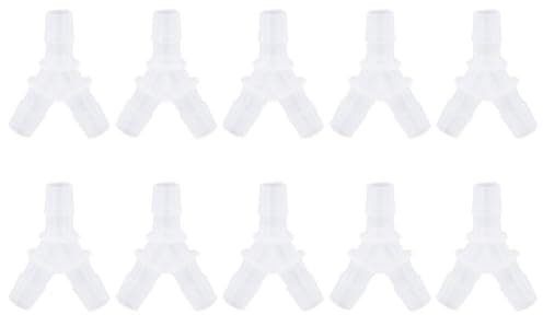 10 stycken akvarieslanganslutning Fish Tank Luftslang Y Slang Connector 3-vägs klarluftsventiler Fish Tank Luftslang (8mm)