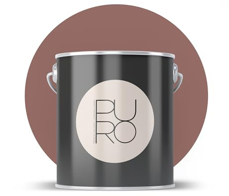 livingwalls PURO Premium Pintura de pared c2026 – Pintura de pintor con muy alta opacidad – Pintura interior mate de alta calidad en marrón – 1 l