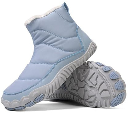 VERROL Chaussures Pieds d'hiver pour Unisexes Chaussures Barefoot Homme et Femme antidérapante et Large boîte à Orteils Bottes d'hiver Doublure Chaude Chaussures de de Fitness imperméables