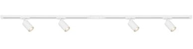 Briloner - Starter Set Rail System, 4X GU10 Adjustable Spots, extendable, Ceiling Rail System, Projector Rail, Ceiling Light, Ceiling lamp, Projector, 1.5 m, White