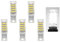 VANSUKY 5er G9 5W LED Kaltweiss 6000KGlühbirne, SMD2835 52 LEDs AC230V für Kronleuchter ersetzen 45W Halogenlampe, Hochtemperatur beständiger Keramikkörper