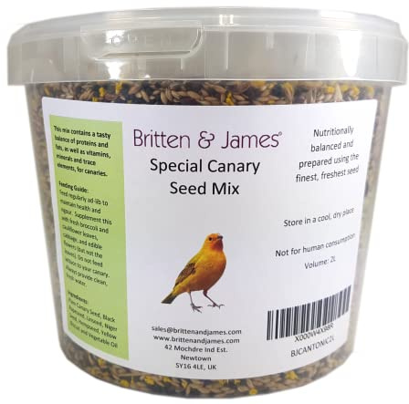 Special Blend Canary Seed Mix by Britten and James 2L tub (1.6kg)