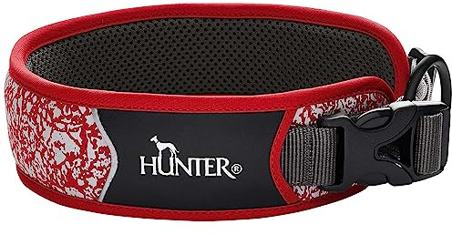 HUNTER Halsung Divo Reflect XL, rot/grau